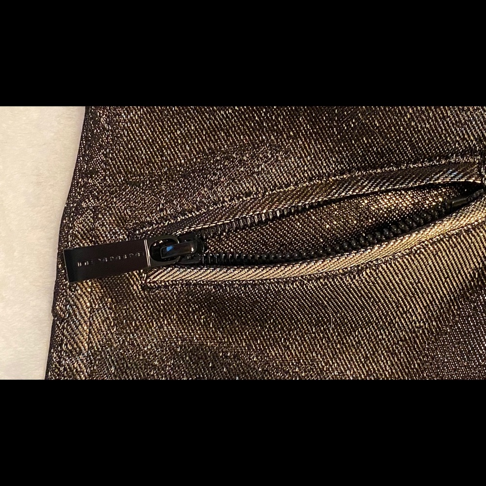 Barbara Bui Gold Jersey Lurex skinny pants-EUC - Picture 13 of 14